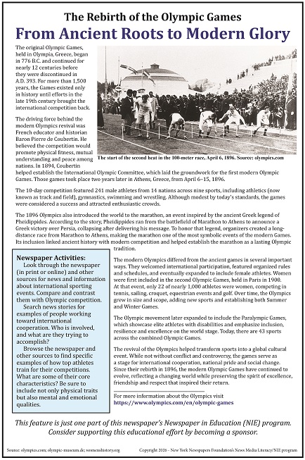 130th Anniversary of the Modern Olympics