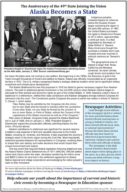 Alaska Becomes a State