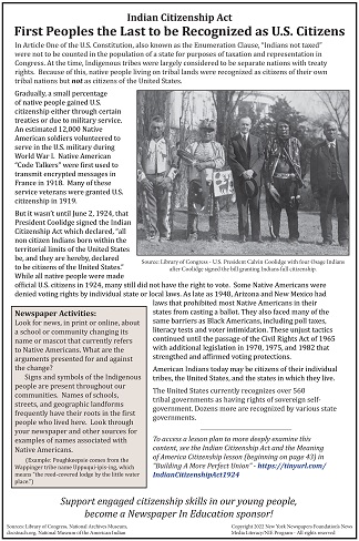 Anniversary of the Indian Citizenship Act