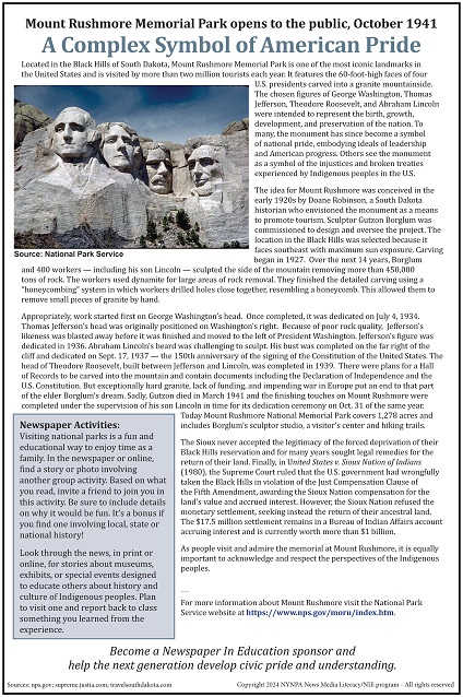 Mount Rushmore Opens to the Public